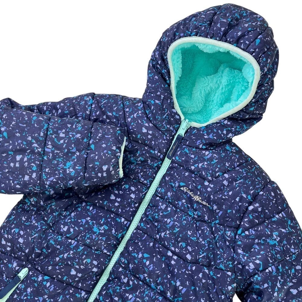 Eddie Bauer Childrens Purple and‎ Teal Water Resistant Winter Jacket, Eddie 517